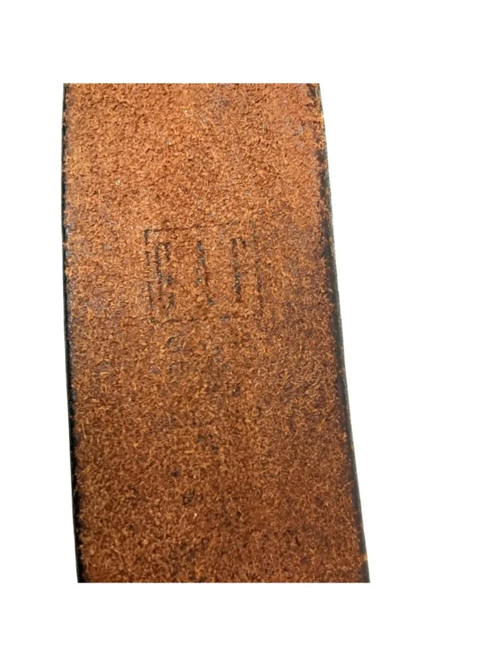Vintage GAP Leather Belt With Solid Brass Buckle Mens 38 Brown